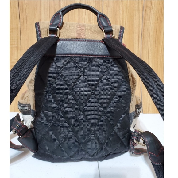 BURBERRY Check Medium Rucksack Backpack - Picture 5 of 14